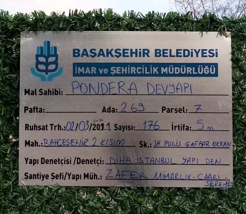 bahcesehir merkezinde gerceklesen insaatta yeni gelisme